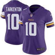 Wholesale Cheap Nike Vikings #10 Fran Tarkenton Purple Team Color Women's Stitched NFL Vapor Untouchable Limited Jersey