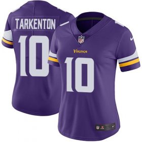 Wholesale Cheap Nike Vikings #10 Fran Tarkenton Purple Team Color Women\'s Stitched NFL Vapor Untouchable Limited Jersey