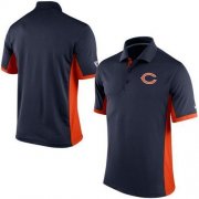 Wholesale Cheap Men's Nike NFL Chicago Bears Navy Team Issue Performance Polo