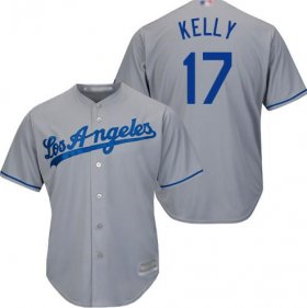 Men\'s Joe Kelly Grey Road Jersey - #17 Baseball Los Angeles Dodgers Cool Base