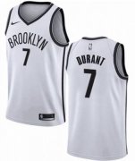 Wholesale Cheap Men's Brooklyn Nets #7 Kevin Durant Nike White Swingman 2019-20 Jersey