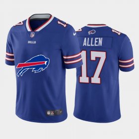 Wholesale Cheap Buffalo Bills #17 Josh Allen Royal Blue Men\'s Nike Big Team Logo Vapor Limited NFL Jersey