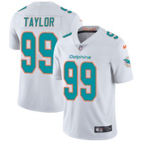 Wholesale Cheap Nike Dolphins #99 Jason Taylor White Men\'s Stitched NFL Vapor Untouchable Limited Jersey