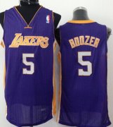 Wholesale Cheap Los Angeles Lakers #5 Carlos Boozer Purple Swingman Jersey