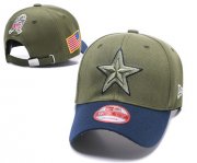 Wholesale Cheap NFL Dallas Cowboys Team Logo Olive Peaked Adjustable Hat SG15