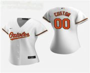 Wholesale Cheap Women's Custom Baltimore Orioles 2020 White Home Nike Jersey