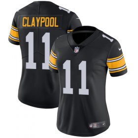 Wholesale Cheap Nike Steelers #11 Chase Claypool Black Alternate Women\'s Stitched NFL Vapor Untouchable Limited Jersey