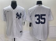 Wholesale Cheap Men's New York Yankees #35 Clay Holmes White Cool Base Stitched Baseball Jersey