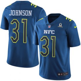 Wholesale Cheap Nike Cardinals #31 David Johnson Navy Men\'s Stitched NFL Limited NFC 2017 Pro Bowl Jersey