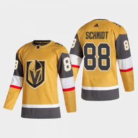 Cheap Vegas Golden Knights #88 Nate Schmidt Men\'s Adidas 2020-21 Authentic Player Alternate Stitched NHL Jersey Gold