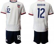 Wholesale Cheap Men 2020-2021 Season National team United States home white 12 Soccer Jersey1