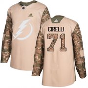 Cheap Adidas Lightning #71 Anthony Cirelli Camo Authentic 2017 Veterans Day Stitched NHL Jersey