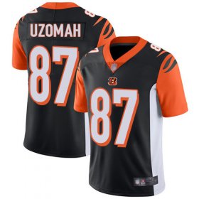 Wholesale Cheap Nike Bengals #87 C.J. Uzomah Black Team Color Men\'s Stitched NFL Vapor Untouchable Limited Jersey
