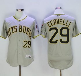 Wholesale Cheap Pirates #29 Francisco Cervelli Grey Flexbase Authentic Collection Stitched MLB Jersey