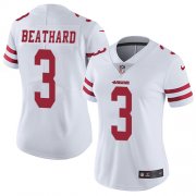 Wholesale Cheap Nike 49ers #3 C.J. Beathard White Women's Stitched NFL Vapor Untouchable Limited Jersey