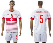 Wholesale Cheap Switzerland #5 Lustenberger Away Soccer Country Jersey
