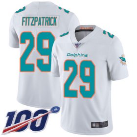 Wholesale Cheap Nike Dolphins #29 Minkah Fitzpatrick White Men\'s Stitched NFL 100th Season Vapor Limited Jersey