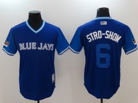 Wholesale Cheap Blue Jays #6 Marcus Stroman Light Blue \"Stro-Show\" Players Weekend Authentic Stitched MLB Jersey