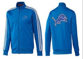 Wholesale Cheap NFL Detroit Lions Team Logo Jacket Blue_2