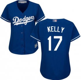 Women\'s Joe Kelly Royal Blue Alternate Jersey - #17 Baseball Los Angeles Dodgers Cool Base