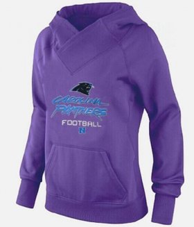 Wholesale Cheap Women\'s Carolina Panthers Big & Tall Critical Victory Pullover Hoodie Purple