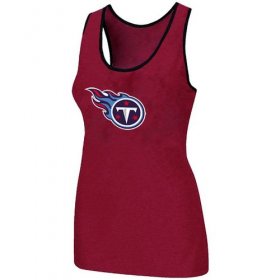 Wholesale Cheap Women\'s Nike Tennessee Titans Big Logo Tri-Blend Racerback Stretch Tank Top Red