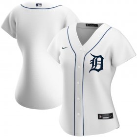 Wholesale Cheap Women\'s Detroit Tigers Blank Home White MLB Cool Base Jersey
