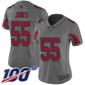 Wholesale Cheap Nike Cardinals #55 Chandler Jones Silver Women\'s Stitched NFL Limited Inverted Legend 100th Season Jersey