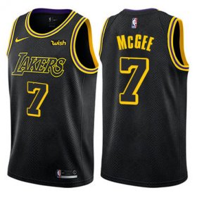 Wholesale Cheap Men\'s Los Angeles Lakers #7 JaVale McGee Black Nike NBA City Edition Swingman Jersey