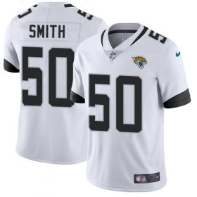 Wholesale Cheap Nike Jaguars #50 Telvin Smith White Men\'s Stitched NFL Vapor Untouchable Limited Jersey