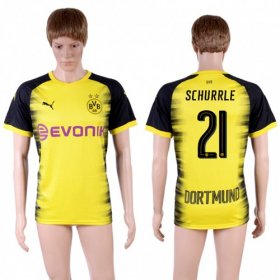 Wholesale Cheap Dortmund #21 Schurrle Yellow Soccer Club Jersey