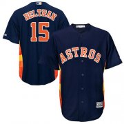 Wholesale Cheap Astros #15 Carlos Beltran Navy Blue Cool Base Stitched Youth MLB Jersey