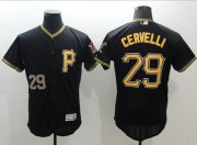 Wholesale Cheap Pirates #29 Francisco Cervelli Black Flexbase Authentic Collection Stitched MLB Jersey