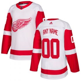 Wholesale Cheap Men\'s Adidas Red Wings Personalized Authentic White Road NHL Jersey