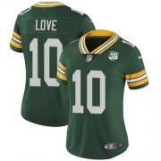 Wholesale Cheap Nike Packers #10 Jordan Love Green Team Color Women's 100th Season Stitched NFL Vapor Untouchable Limited Jersey