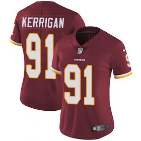 Wholesale Cheap Nike Redskins #91 Ryan Kerrigan Burgundy Red Team Color Women\'s Stitched NFL Vapor Untouchable Limited Jersey