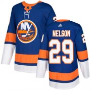 Wholesale Cheap Adidas Islanders #29 Brock Nelson Royal Blue Home Authentic Stitched NHL Jersey