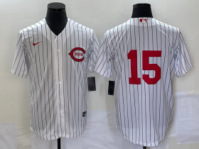 Wholesale Cheap Men\'s Cincinnati Reds #15 Nick Senzel White Field of Dreams Stitched Baseball Jersey