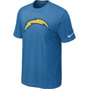 Wholesale Cheap Nike Los Angeles Chargers Sideline Legend Authentic Logo Dri-FIT NFL T-Shirt Indigo Blue