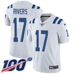 Wholesale Cheap Nike Colts #17 Philip Rivers White Men\'s Stitched NFL 100th Season Vapor Untouchable Limited Jersey
