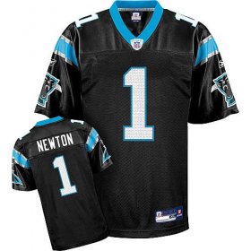 Wholesale Cheap Panthers #1 Cam Newton Black Stitched NFL Jersey