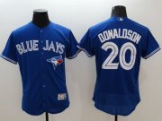 Wholesale Cheap Blue Jays #20 Josh Donaldson Blue Flexbase Authentic Collection Stitched MLB Jersey