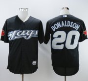Wholesale Cheap Blue Jays #20 Josh Donaldson Black 2008 Turn Back The Clock Stitched MLB Jersey