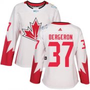 Wholesale Cheap Team Canada #37 Patrice Bergeron White 2016 World Cup Women's Stitched NHL Jersey