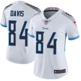 Wholesale Cheap Nike Titans #84 Corey Davis White Women\'s Stitched NFL Vapor Untouchable Limited Jersey