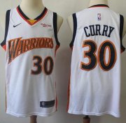 Wholesale Cheap Warriors #30 Stephen Curry White Throwback Basketball Swingman Hardwood Classics 2009-10 Jersey