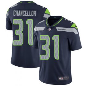 Wholesale Cheap Nike Seahawks #31 Kam Chancellor Steel Blue Team Color Men\'s Stitched NFL Vapor Untouchable Limited Jersey