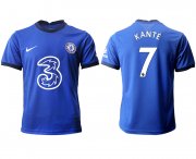 Wholesale Cheap Men 2020-2021 club Chelsea home aaa version 7 blue Soccer Jerseys