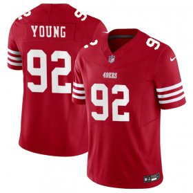 Men\'s San Francisco 49ers #92 Chase Young Red 2023 F.U.S.E. Football Stitched Jersey