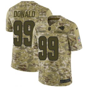 Wholesale Cheap Nike Rams #99 Aaron Donald Camo Men\'s Stitched NFL Limited 2018 Salute To Service Jersey